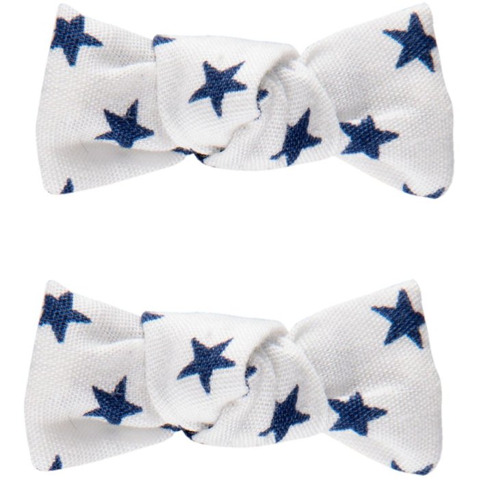 Forcina (2) Kind Bowi stelle blu Clayre & Eef JZCHC0010 - bianco