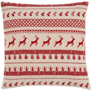 Clayre & Eef NOC21 Copricuscino - 40x40 cm rosso