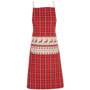Grembiule Clayre & Eef NOC41-1 - 70x85 cm rosso