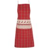 Grembiule Clayre & Eef NOC41-1 - 70x85 cm rosso