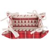 Cestino per pane Clayre & Eef NOC47 - 35x35x8 cm rosso