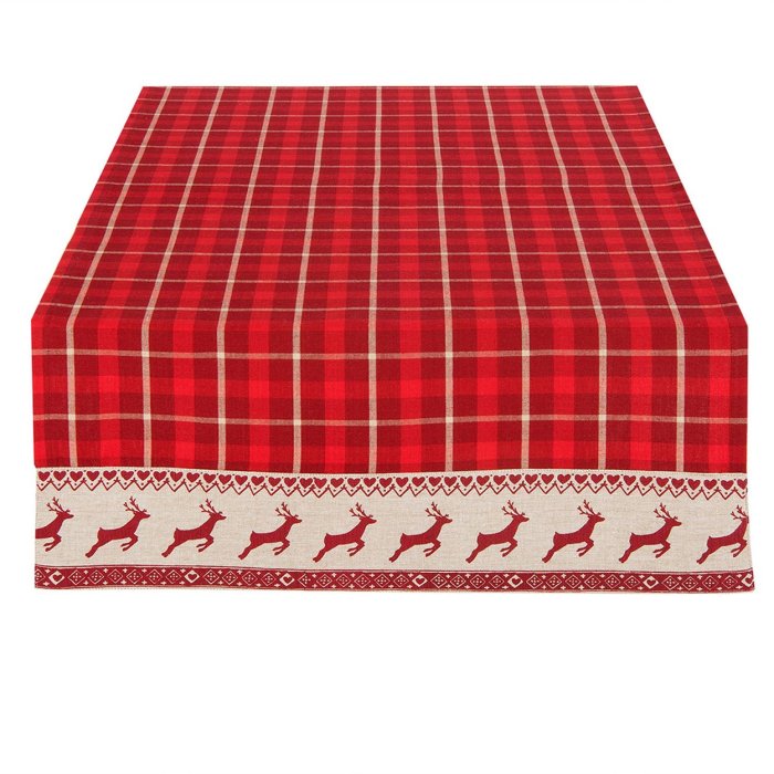 Runner da tavola Clayre & Eef NOC64 - 50x140 cm rosso