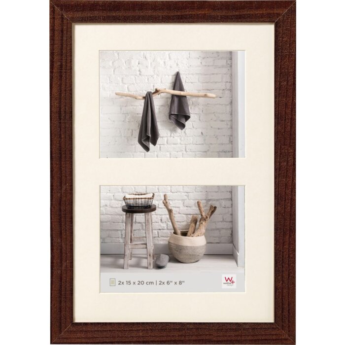 Walther Galleria Cornice HOME noce 2x 15x20 cm