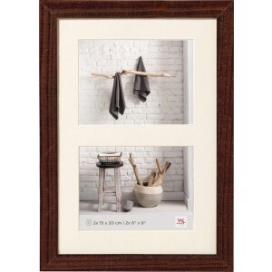 Walther Galleria Cornice HOME noce 2x 15x20 cm