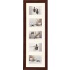 Cornice da galleria Home 5 foto 10x15 cm noce