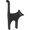 Figura decorativa di gatto nero, altezza 17 cm