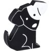 Figura decorativa di cane, nera, altezza 10 cm