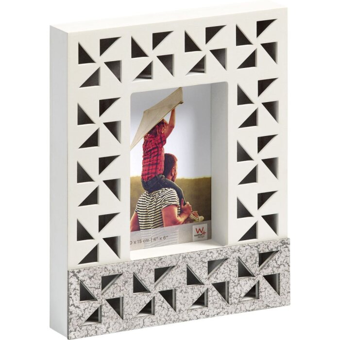 Portafoto in legno Dreams 10x15 cm bianco