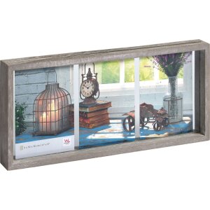 Cornice da galleria Rustic 3 foto 10x15 cm grigio
