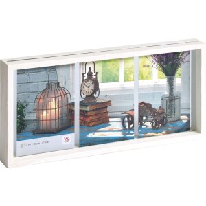Galleria Cornice Rustica 3 Foto 10x15 cm bianco