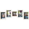 Walther Gallery Frame Rustic 4 foto 10x15 cm e 10x10 cm bianco