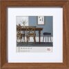Cornice in legno Fiorito 40x40 cm rovere scuro