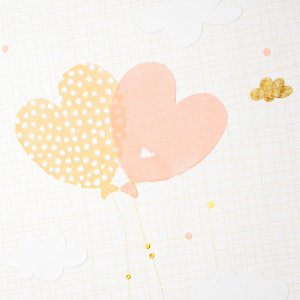 Album di nozze con palloncini a forma di cuore