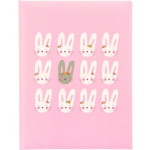 Goldbook Diario per bambini Simpatici coniglietti rosa...
