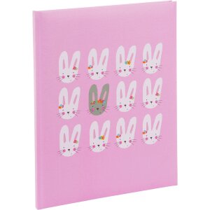 Goldbook Diario per bambini Simpatici coniglietti rosa...