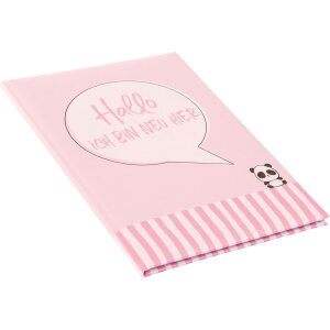 Diario del bambino Sono nuovo qui rosa