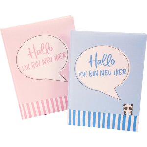 Diario del bambino Sono nuovo qui rosa