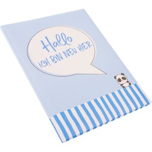 Goldbook Diario del bambino Sono nuovo qui blu 21x28 cm 44 pagine illustrate
