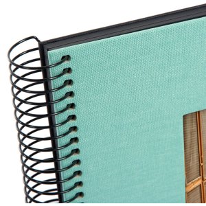 Goldbuch Album a spirale Bella Vista aqua 20x20 cm 40 pagine nere
