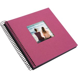 Goldbuch Album a spirale Bella Vista fucsia 20x20 cm 40 pagine nere