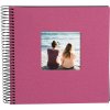 Goldbuch Album a spirale Bella Vista fucsia 20x20 cm 40 pagine nere