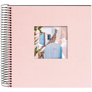 Album a spirale Goldbuch Bella Vista rosé 20x20 cm 40 pagine nere