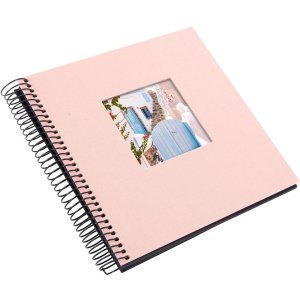 Album a spirale Goldbuch Bella Vista rosé 20x20 cm 40 pagine nere