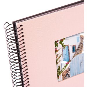 Album a spirale Goldbuch Bella Vista rosé 20x20 cm 40 pagine nere