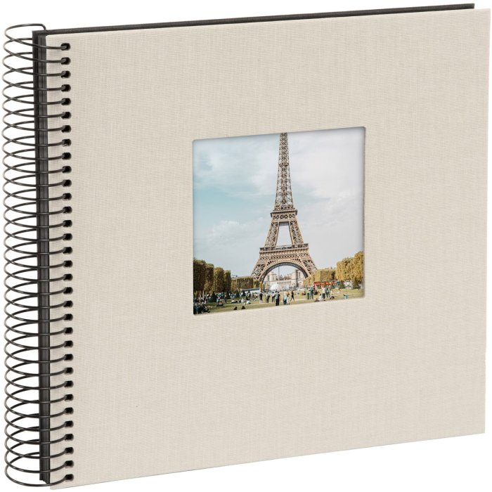 Goldbuch Album a spirale Bella Vista grigio sabbia 20x20 cm 40 pagine nere