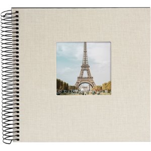 Goldbuch Album a spirale Bella Vista grigio sabbia 20x20 cm 40 pagine nere