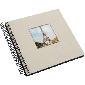 Goldbuch Album a spirale Bella Vista grigio sabbia 20x20 cm 40 pagine nere