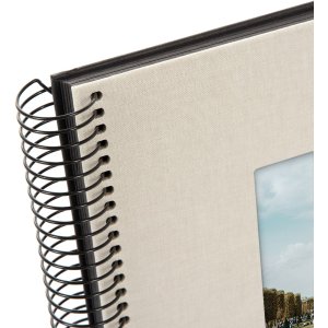 Goldbuch Album a spirale Bella Vista grigio sabbia 20x20 cm 40 pagine nere