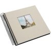 Goldbuch Album a spirale Bella Vista grigio sabbia 20x20 cm 40 pagine nere