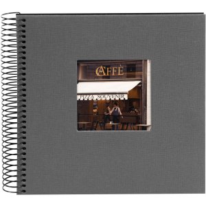 Album a spirale Goldbuch Bella Vista grigio 20x20 cm 40 pagine nere