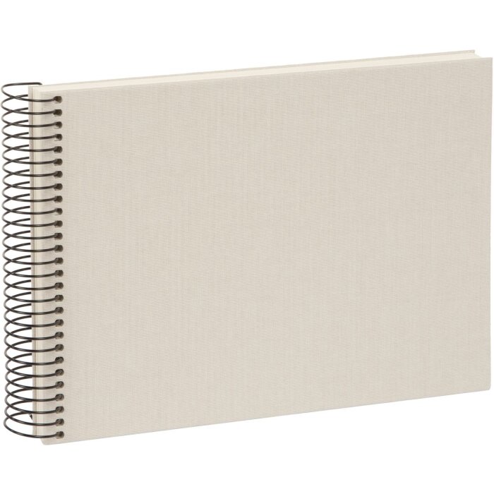 Album a spirale Goldbuch Bella Vista grigio sabbia 24x17 cm 40 pagine bianche