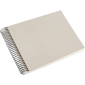 Album a spirale Goldbuch Bella Vista grigio sabbia 24x17 cm 40 pagine bianche
