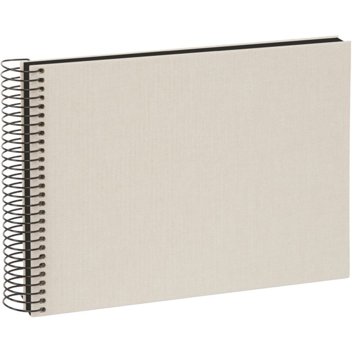 Album a spirale Goldbuch Bella Vista grigio sabbia 24x17 cm 40 pagine nere