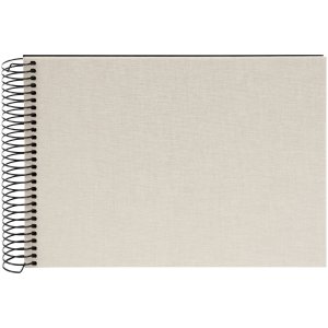 Album a spirale Goldbuch Bella Vista grigio sabbia 24x17 cm 40 pagine nere