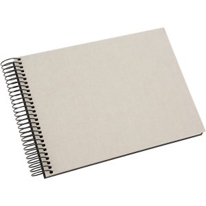 Album a spirale Goldbuch Bella Vista grigio sabbia 24x17 cm 40 pagine nere