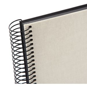 Album a spirale Goldbuch Bella Vista grigio sabbia 24x17 cm 40 pagine nere
