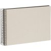 Album a spirale Goldbuch Bella Vista grigio sabbia 24x17 cm 40 pagine nere