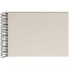 Album a spirale Goldbuch Bella Vista grigio sabbia 24x17 cm 40 pagine nere
