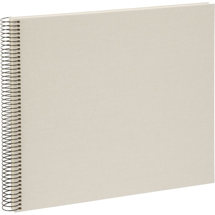 Album a spirale Goldbuch Bella Vista grigio sabbia 34x30 cm 40 pagine bianche