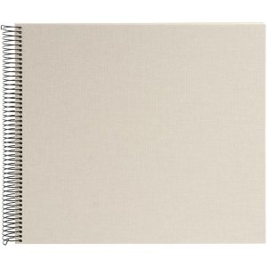 Album a spirale Goldbuch Bella Vista grigio sabbia 34x30 cm 40 pagine bianche