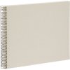 Album a spirale Goldbuch Bella Vista grigio sabbia 34x30 cm 40 pagine bianche