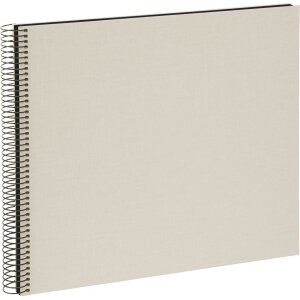 Album a spirale Bella Vista grigio sabbia 35x30 cm pagine...