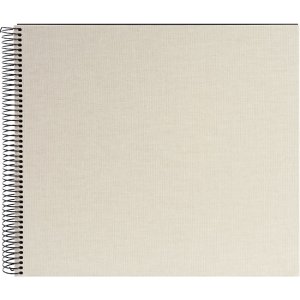Album a spirale Bella Vista grigio sabbia 35x30 cm pagine nere
