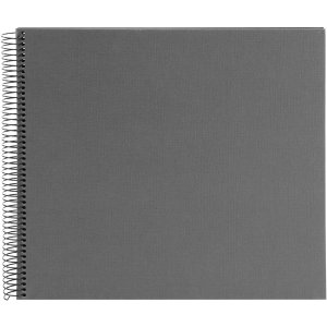 Goldbuch Album a spirale Bella Vista grigio 35x30 cm 40 pagine nere