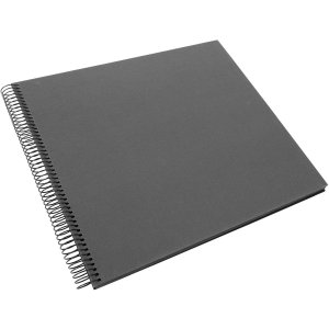 Goldbuch Album a spirale Bella Vista grigio 35x30 cm 40 pagine nere