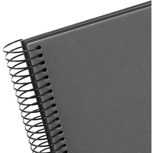 Goldbuch Album a spirale Bella Vista grigio 35x30 cm 40 pagine nere